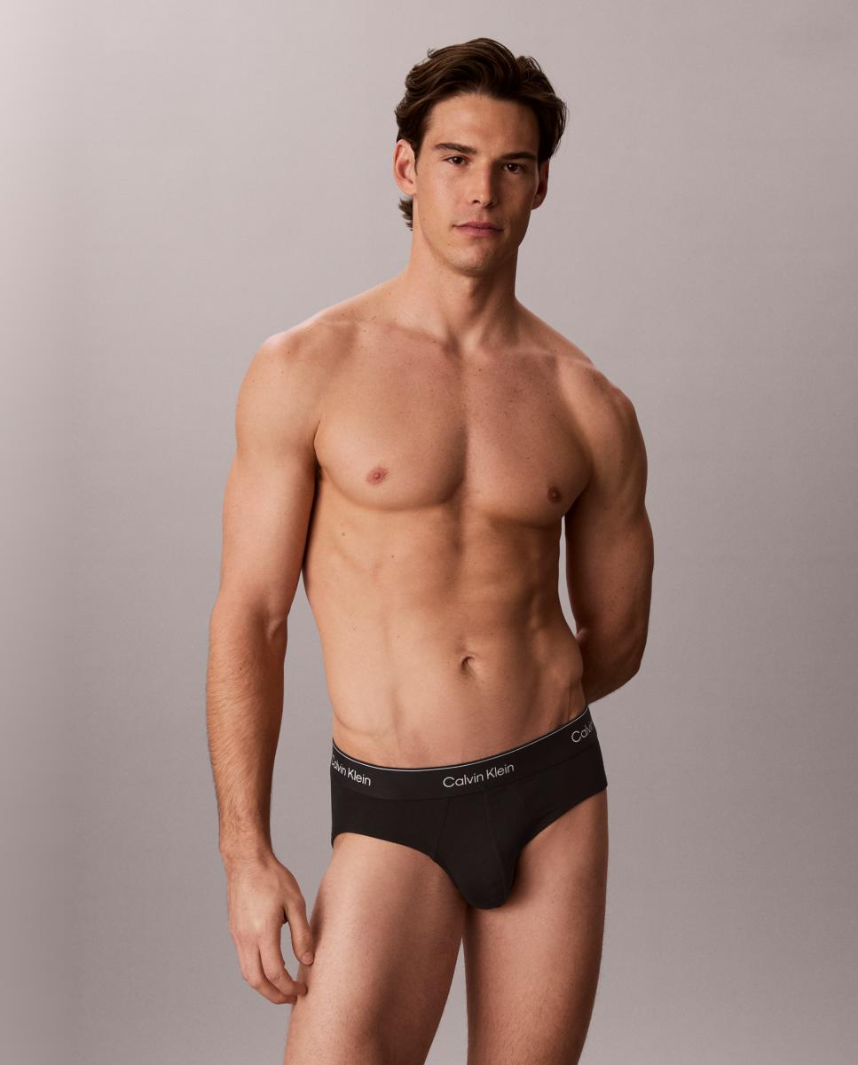 Pack de 5 slips - Calvin Klein - Icon Cotton Stretch - Negro Negro-2