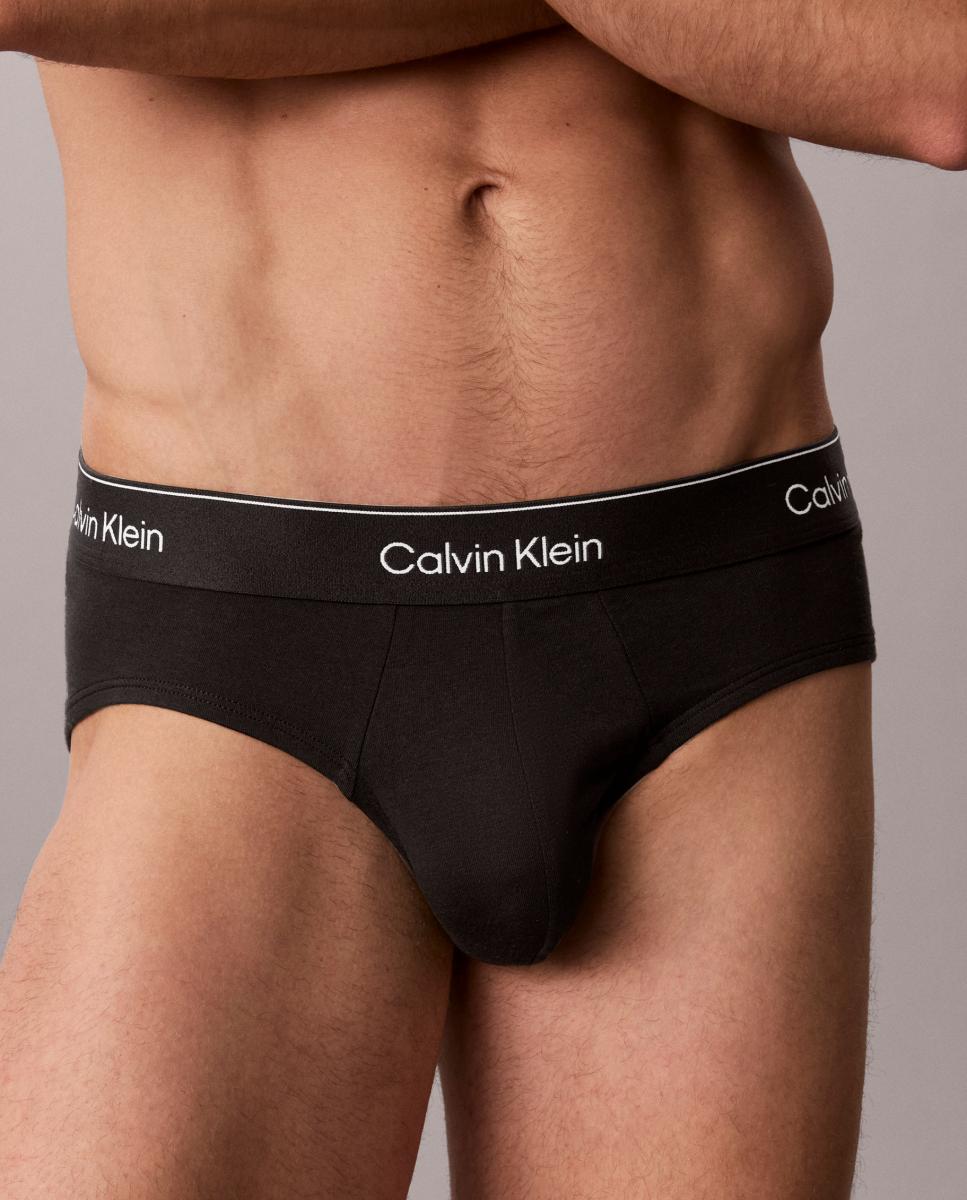 Pack de 5 slips - Calvin Klein - Icon Cotton Stretch - Negro Negro-4