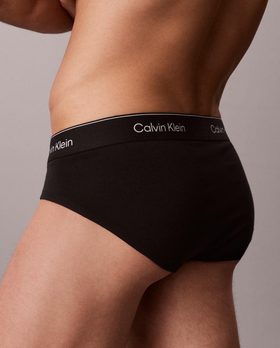 Pack de 5 slips - Calvin Klein - Icon Cotton Stretch - Negro Negro-5