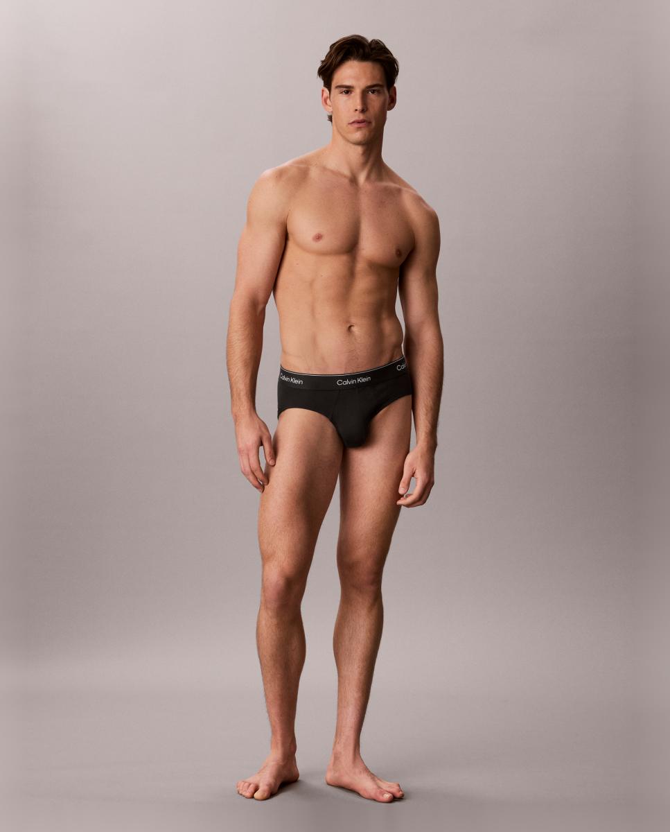 Pack de 5 slips - Calvin Klein - Icon Cotton Stretch - Negro Negro-7