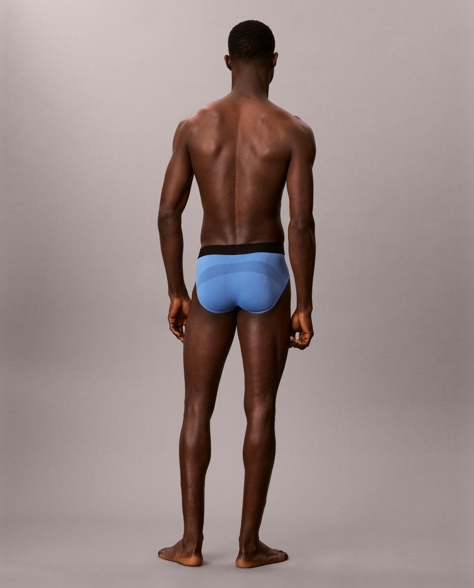 Pack de 3 slips - Calvin Klein - Azul medio Azul medio-2
