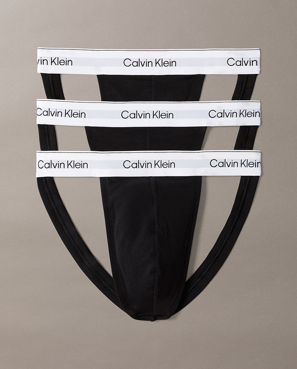 Pack de 3 Suspensórios - Icon Cotton Stretch Preto-6