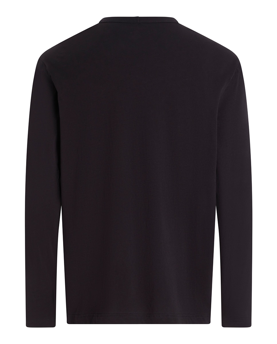 Camisola de manga comprida Preto-7