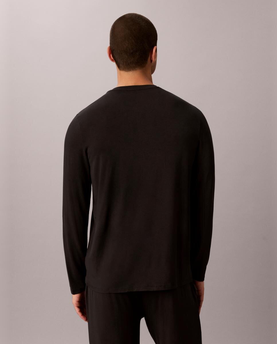 Camisola de manga comprida Preto-2