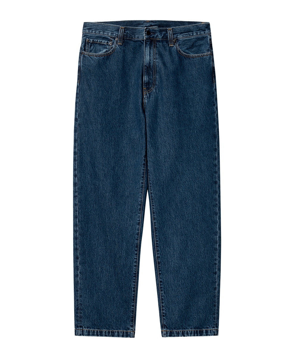 Jeans de Algodão Azul-1