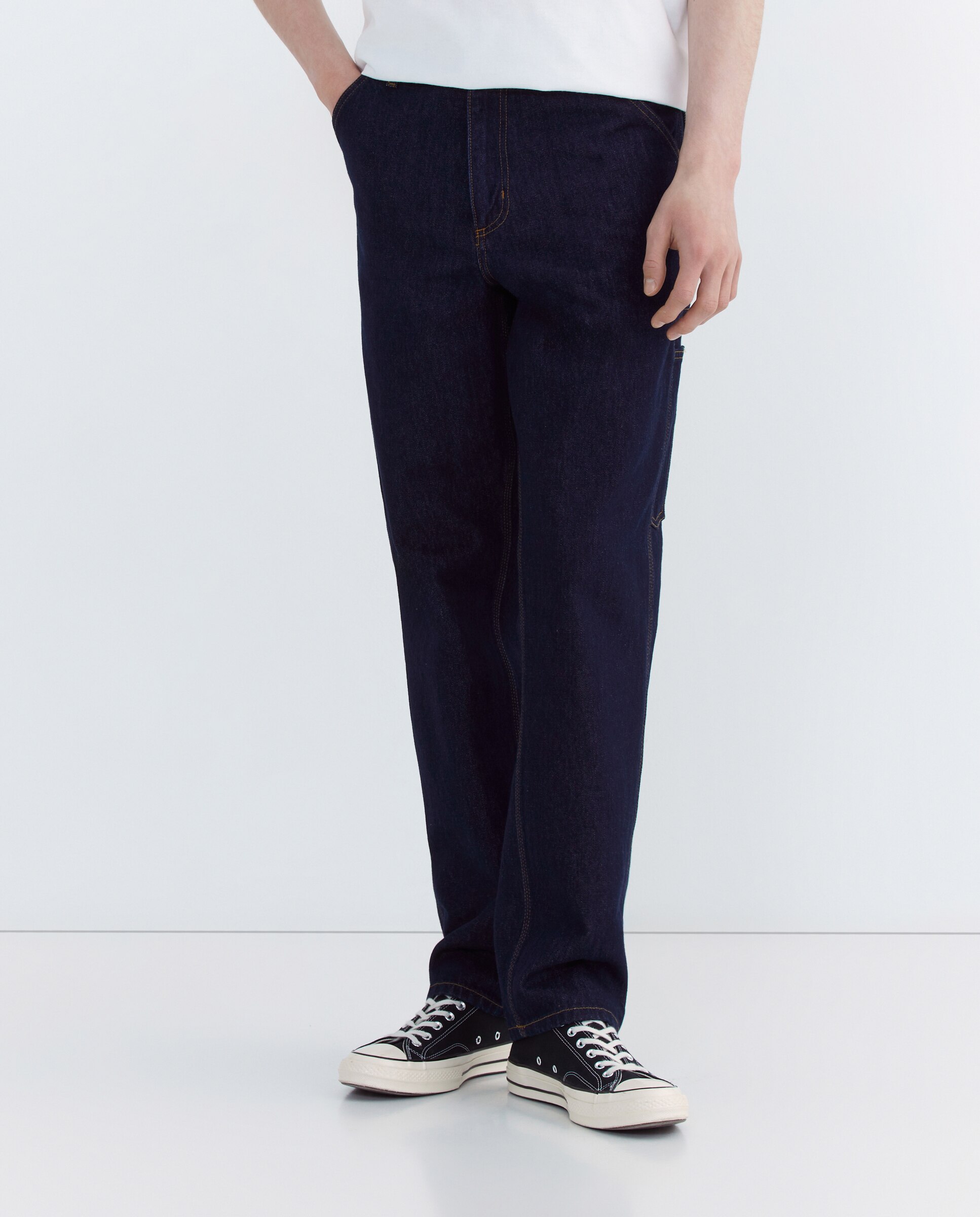 Calças Single Knee Pant Azul-3