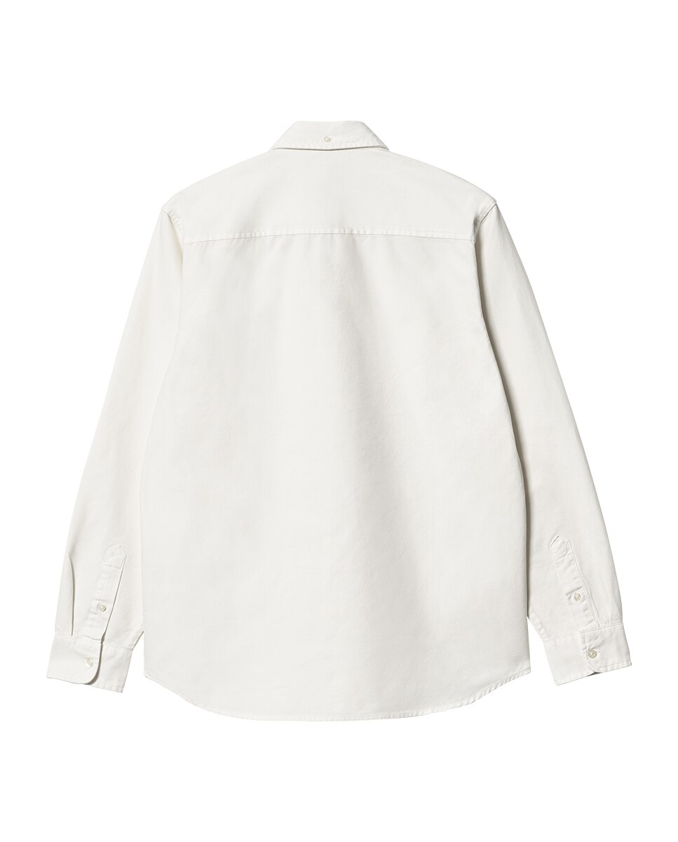 Camisa Bolton Shirt com Manga Comprida Branco-3