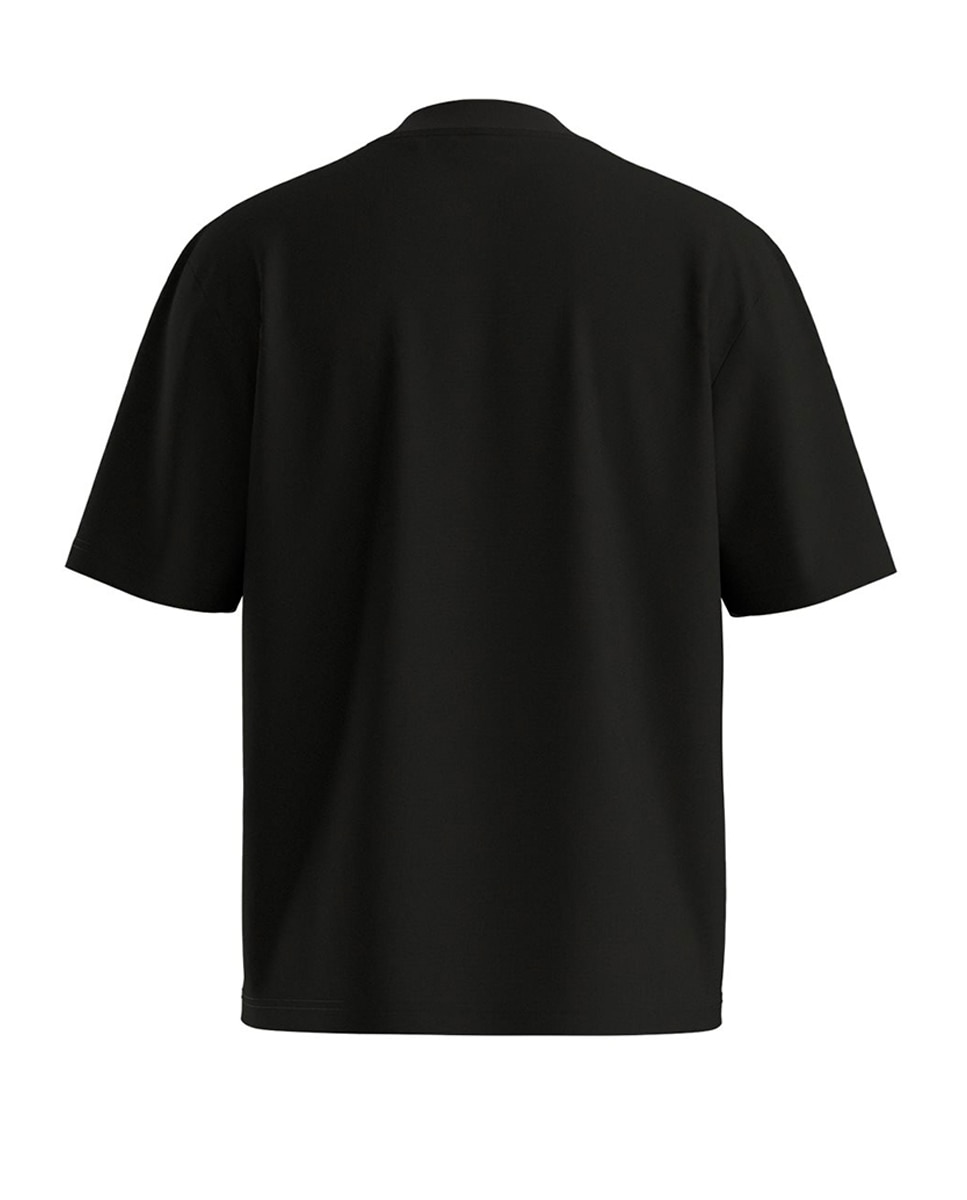 T-shirt com manga curta Preto-5