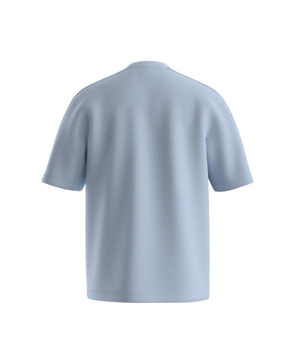 T-shirt de Manga Curta Azul-2