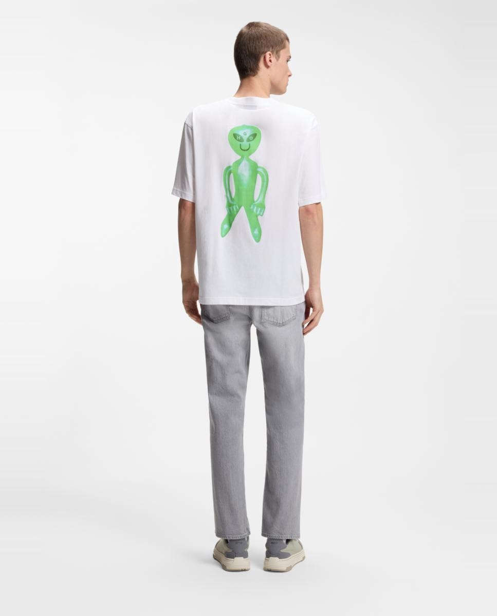 T-shirt de Manga Curta Branco-2