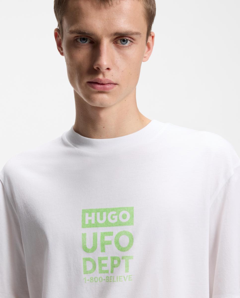 T-shirt de Manga Curta Branco-3