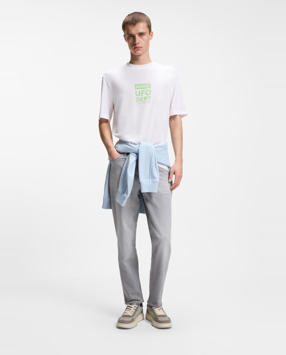 T-shirt de Manga Curta Branco-4