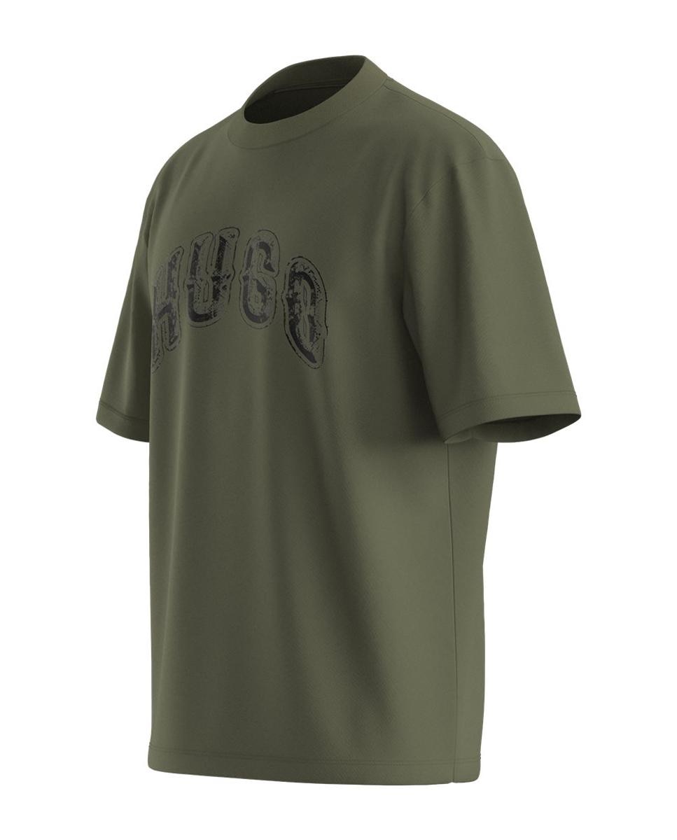 T-shirt com manga curta Verde-3