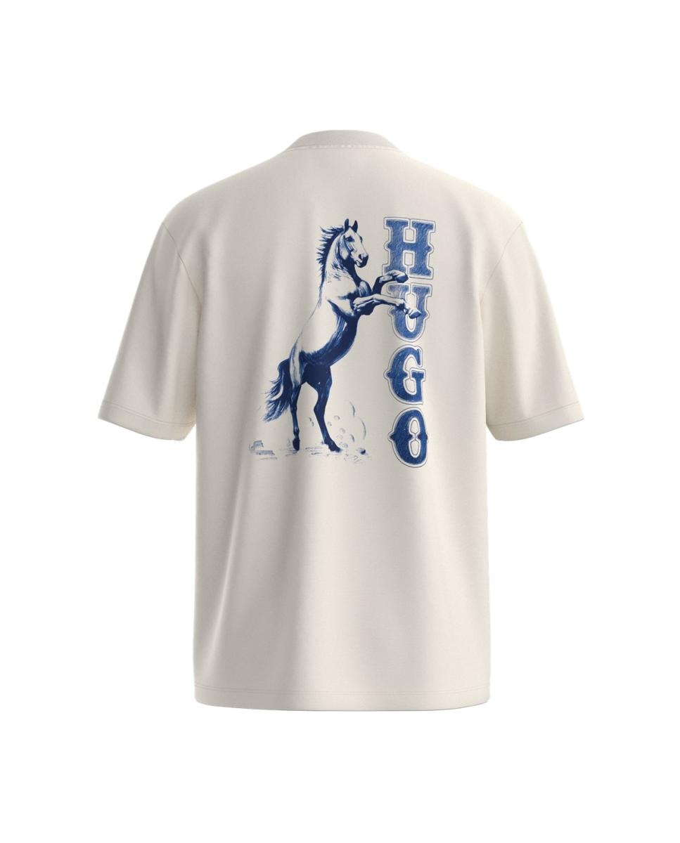 T-shirt com manga curta Branco-2