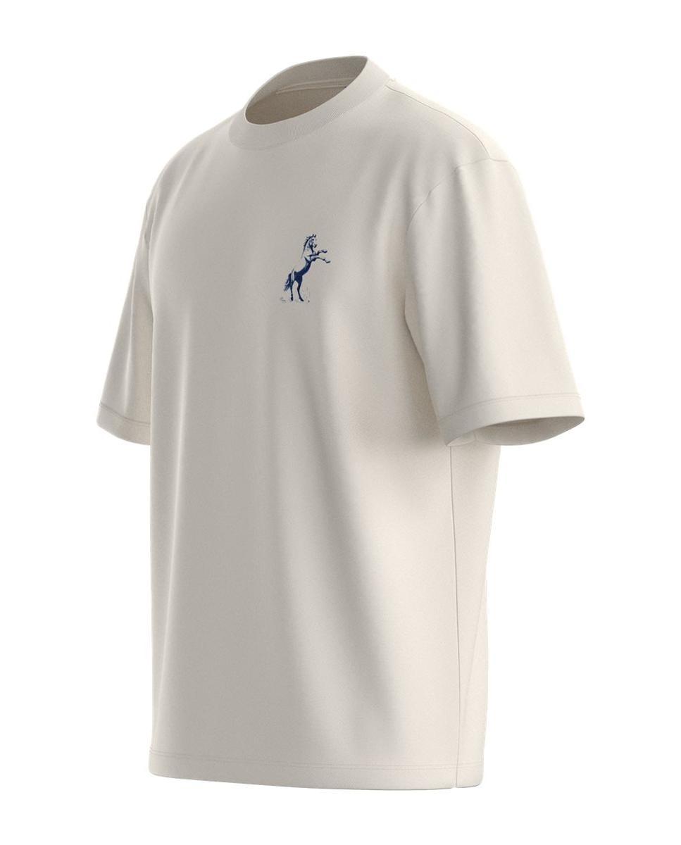 T-shirt com manga curta Branco-3