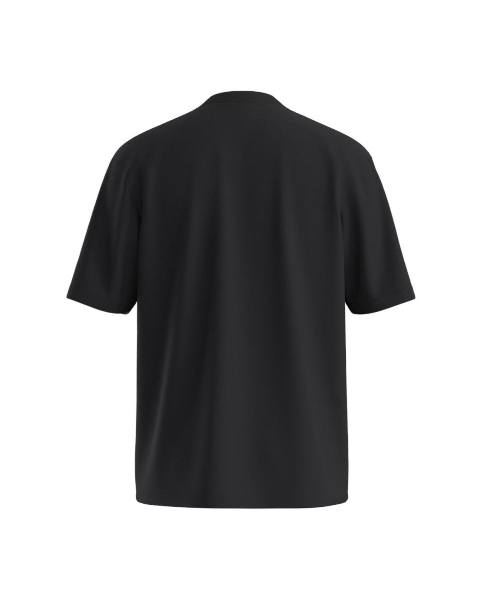 T-shirt com manga curta Preto-2