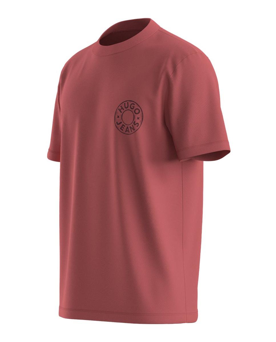 T-shirt com manga curta Rosa-3