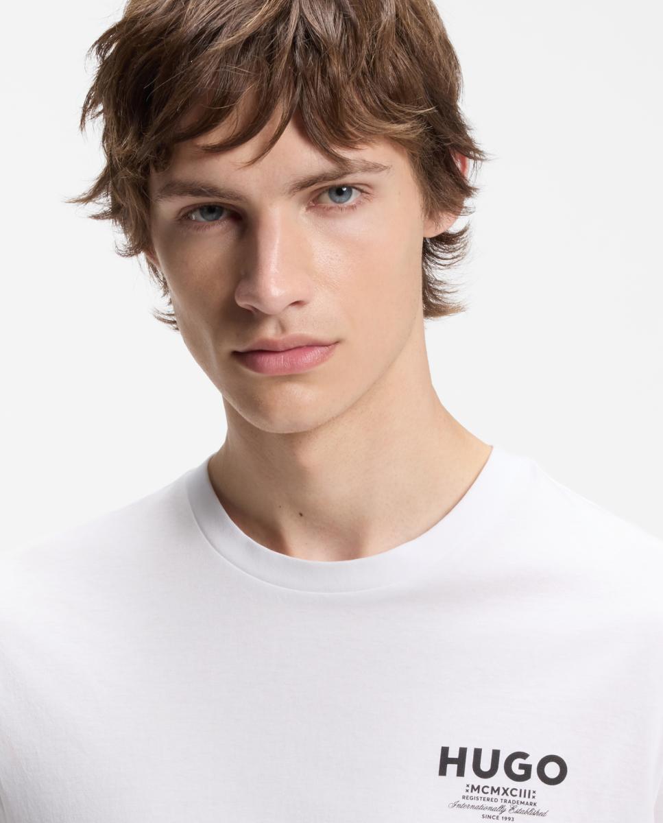 Imagen 3 de Camiseta manga corta de hombre - Hugo - Blanco Blanco