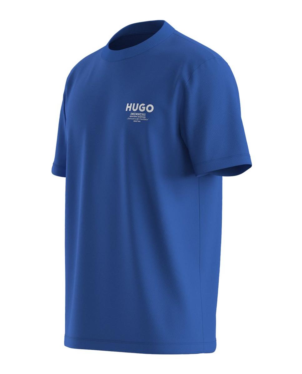 T-shirt com manga curta Azul-3