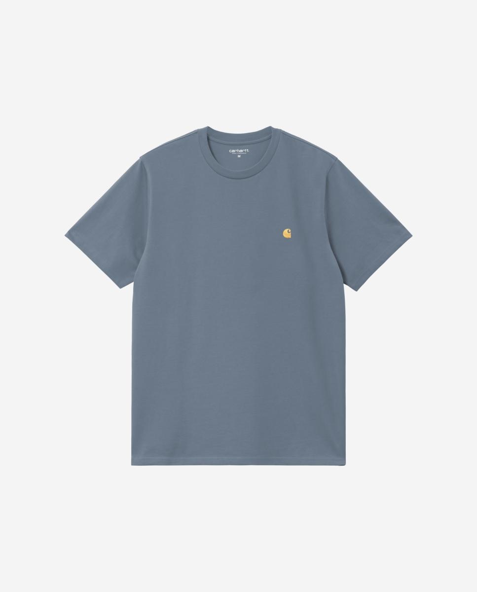 Camiseta de hombre S/S Chase T-Shirt - Carhartt WIP - Azul Azul-1