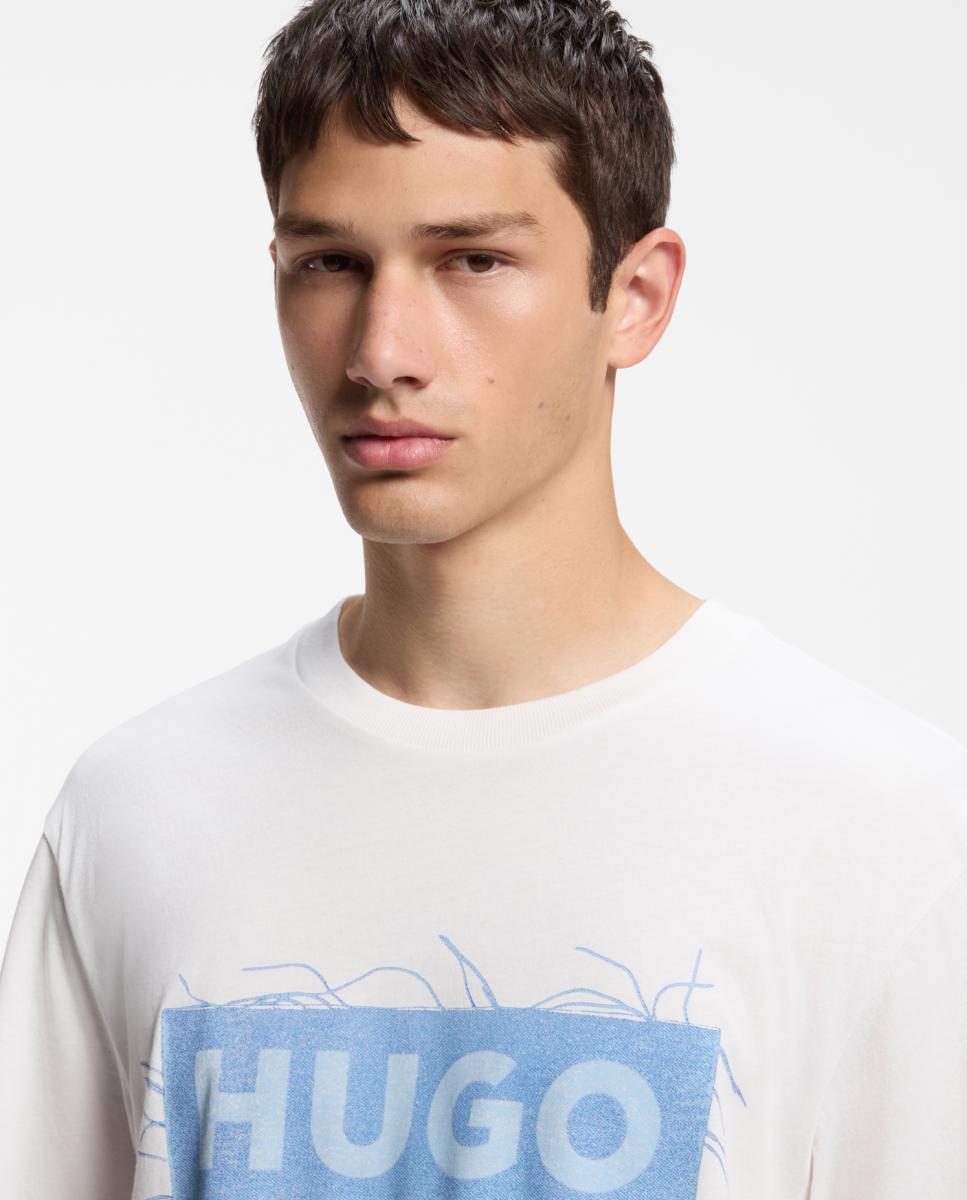 Imagen 3 de Camiseta manga corta de hombre. - Hugo - Blanco Blanco