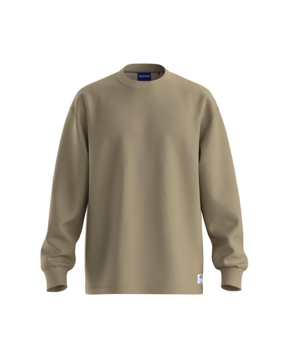 Camiseta manga larga de hombre - Hugo - Beige Beige-1