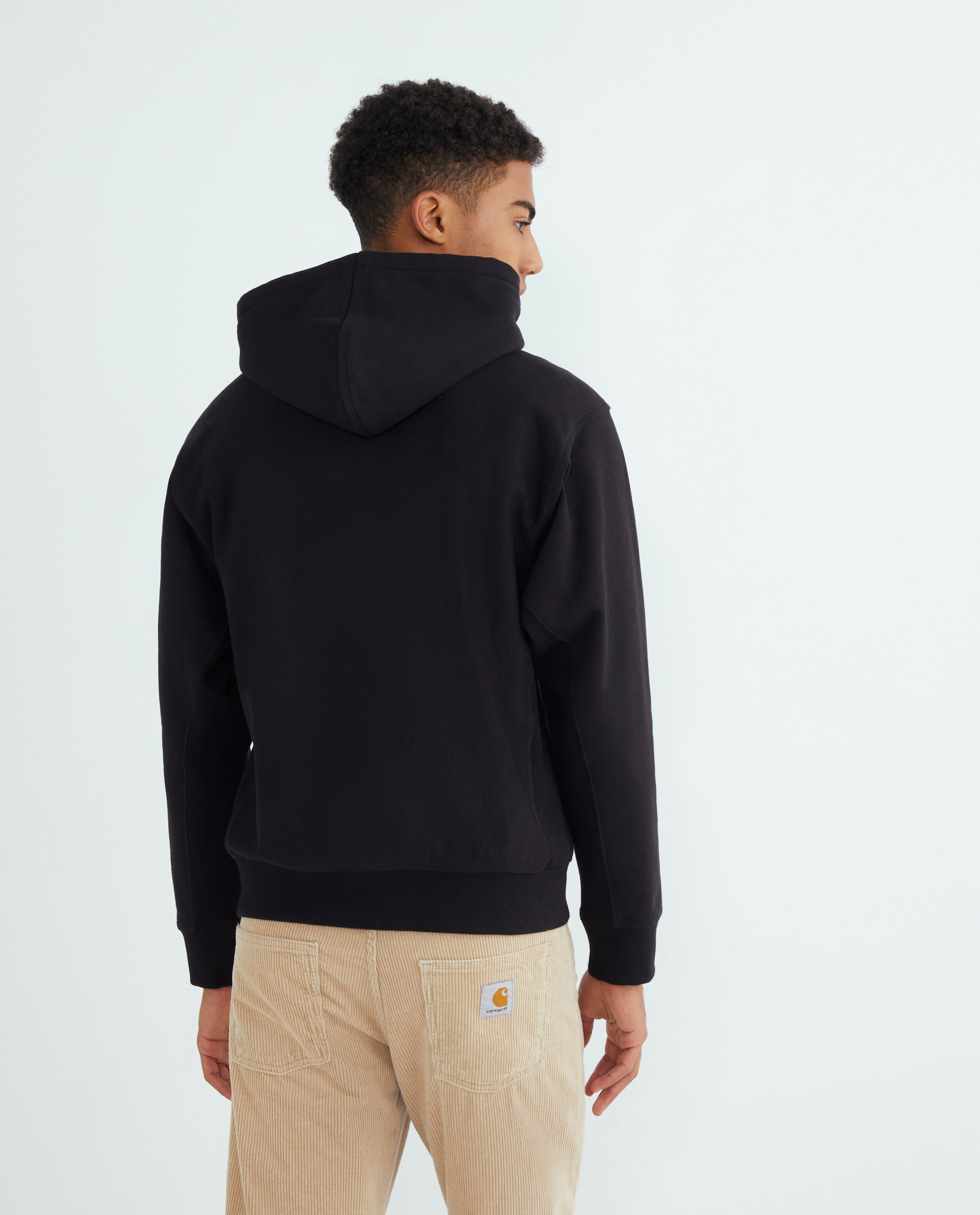 Sudadera de hombre con capucha y corte relajado - Carhartt WIP - Negro Negro-3