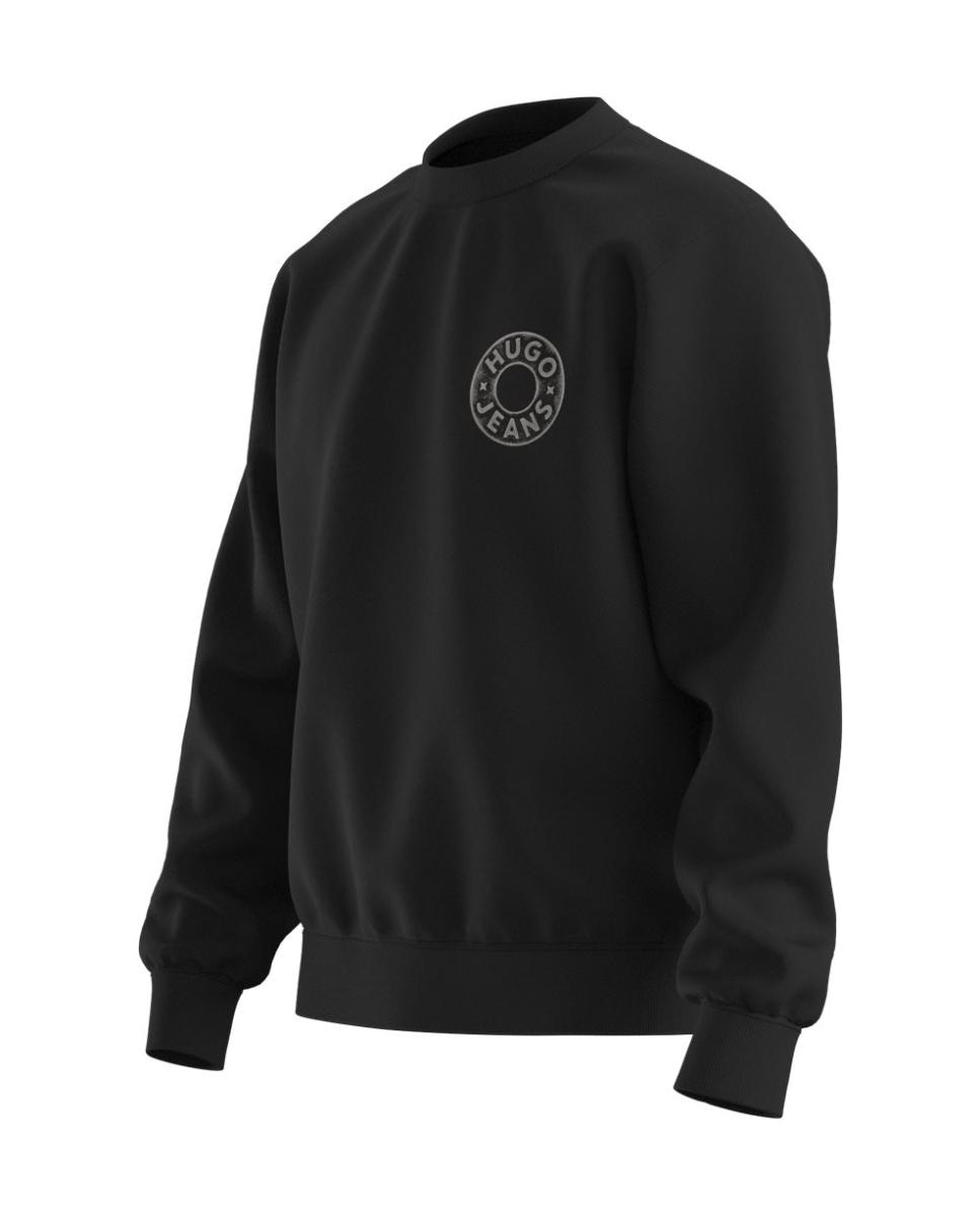 Sudadera manga larga de hombre - Hugo - Negro Negro-3