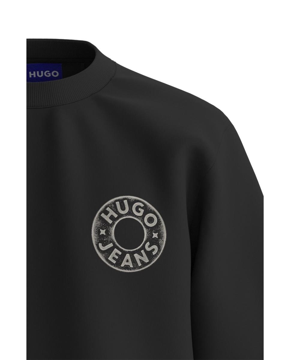 Sudadera manga larga de hombre - Hugo - Negro Negro-4