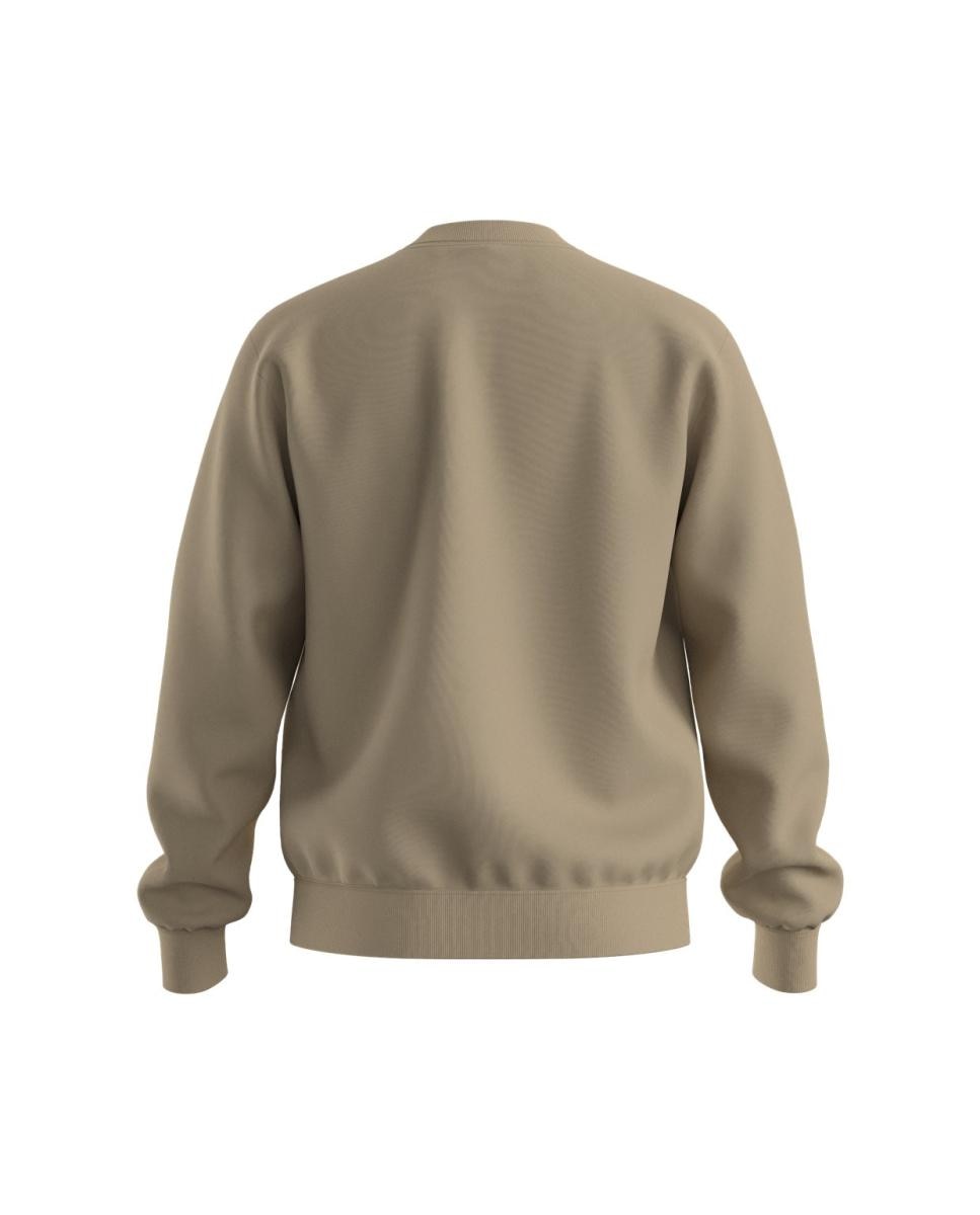 Sweatshirt de Manga Comprida Bege-2
