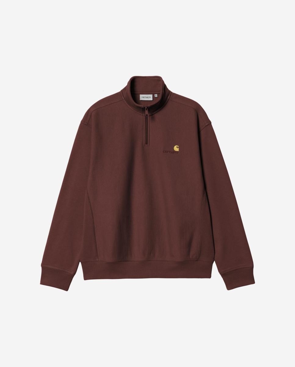 Imagen 0 de Sudadera y Chándal de hombre Half Zip American Script Sweat Rojo