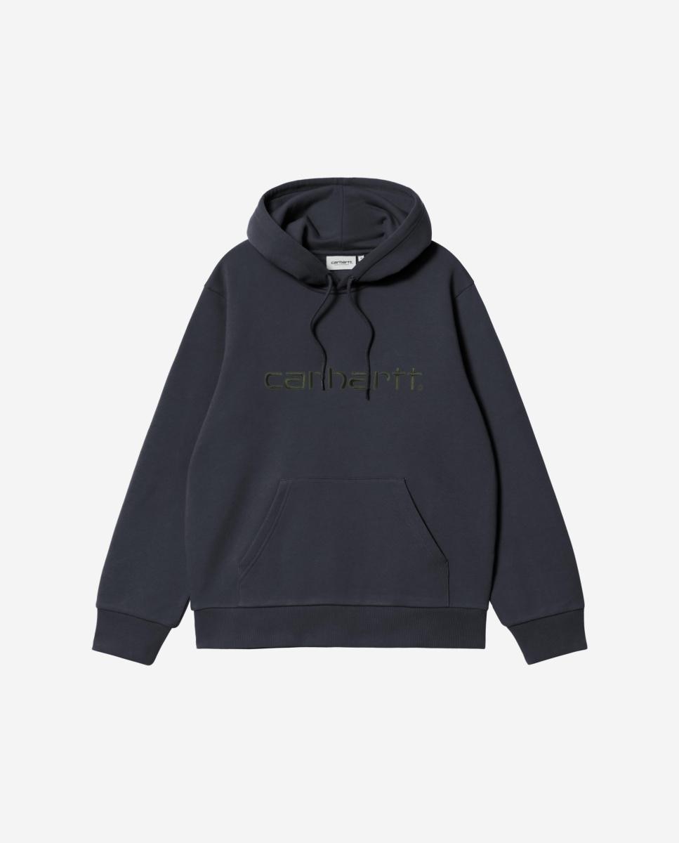 Imagen 0 de Sudadera de hombre capucha logo bordado Azul