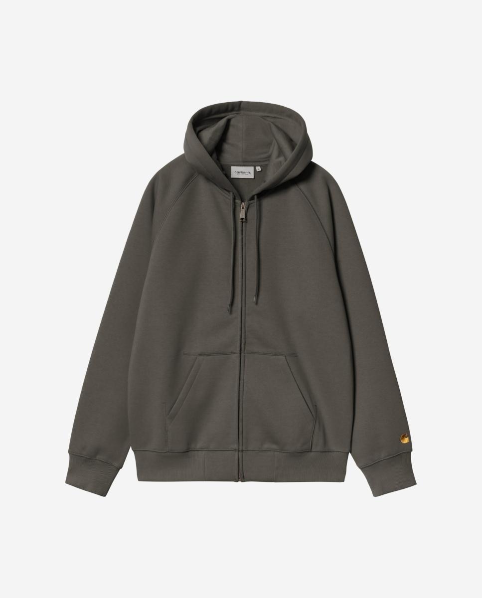 Imagen 0 de Sudadera de hombre con Capucha y cremallera regular fit Gris