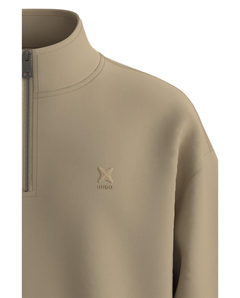 Imagen 3 de Sudadera sin capucha de hombre. - Hugo - Beige Beige