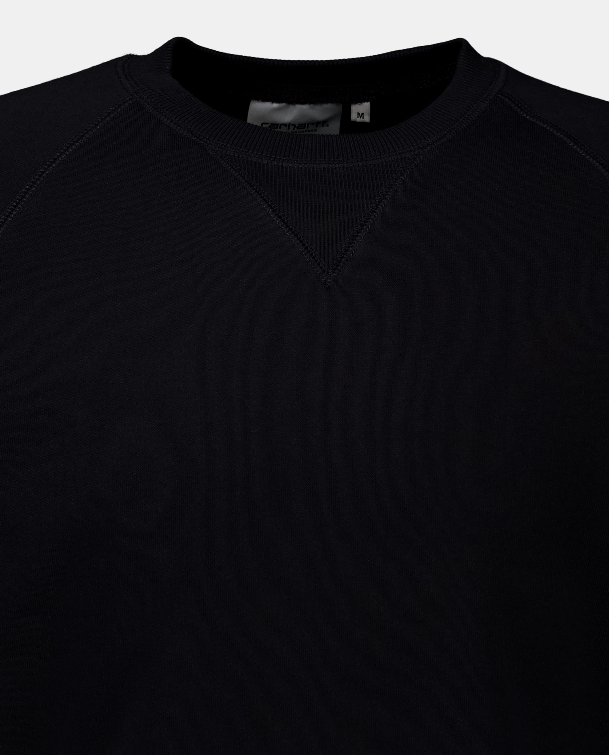 Sweatshirt Regular Fit com Decote Redondo Preto-5
