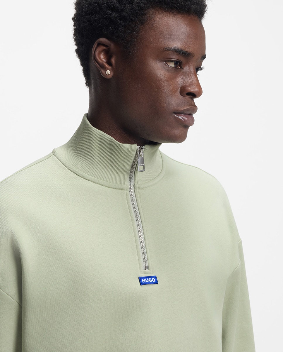 Sweatshirt de Manga Comprida Verde-2