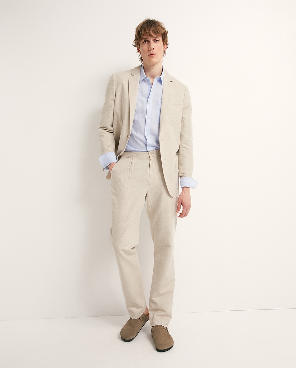 Blazer de Linho Cru-3