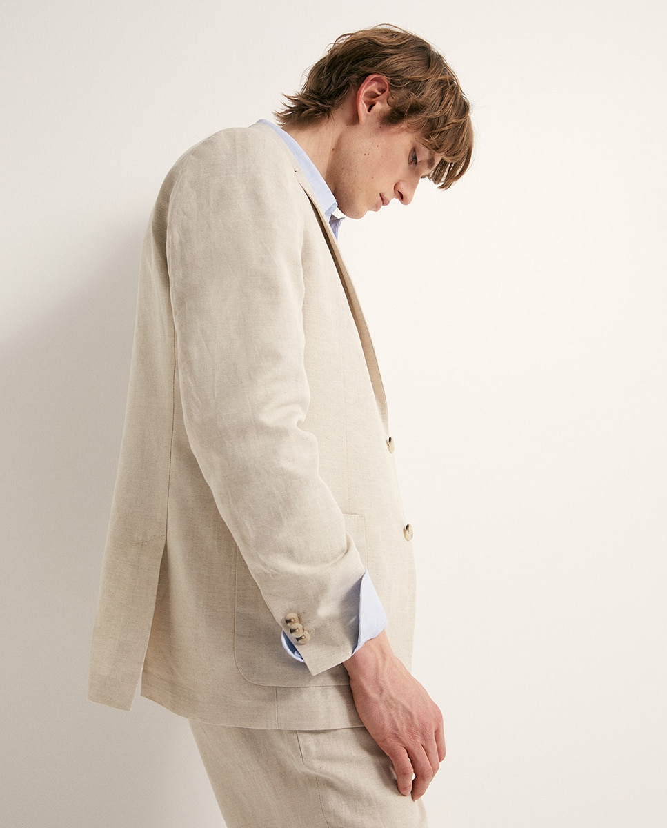 Blazer de Linho Cru-4