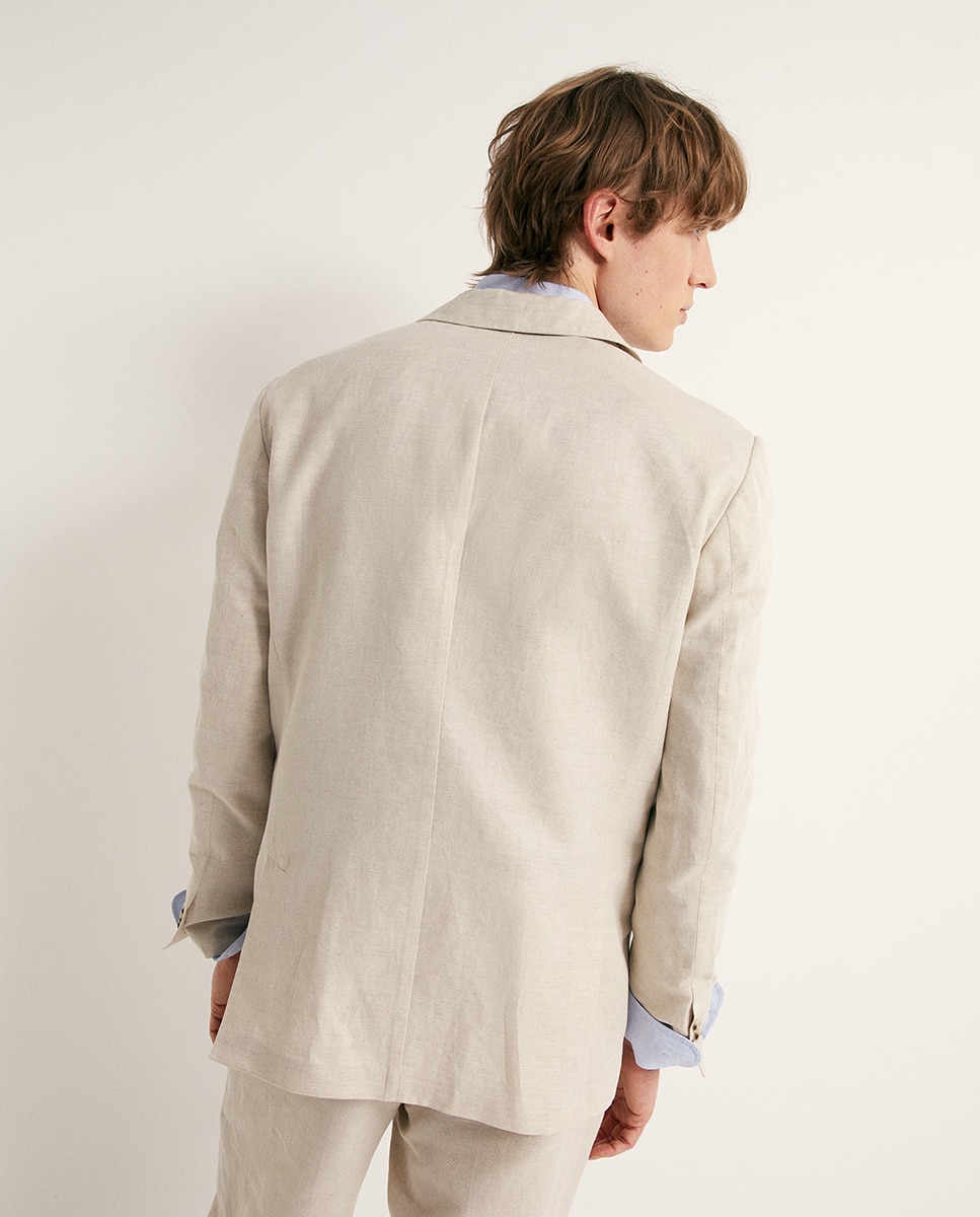 Blazer de Linho Cru-5