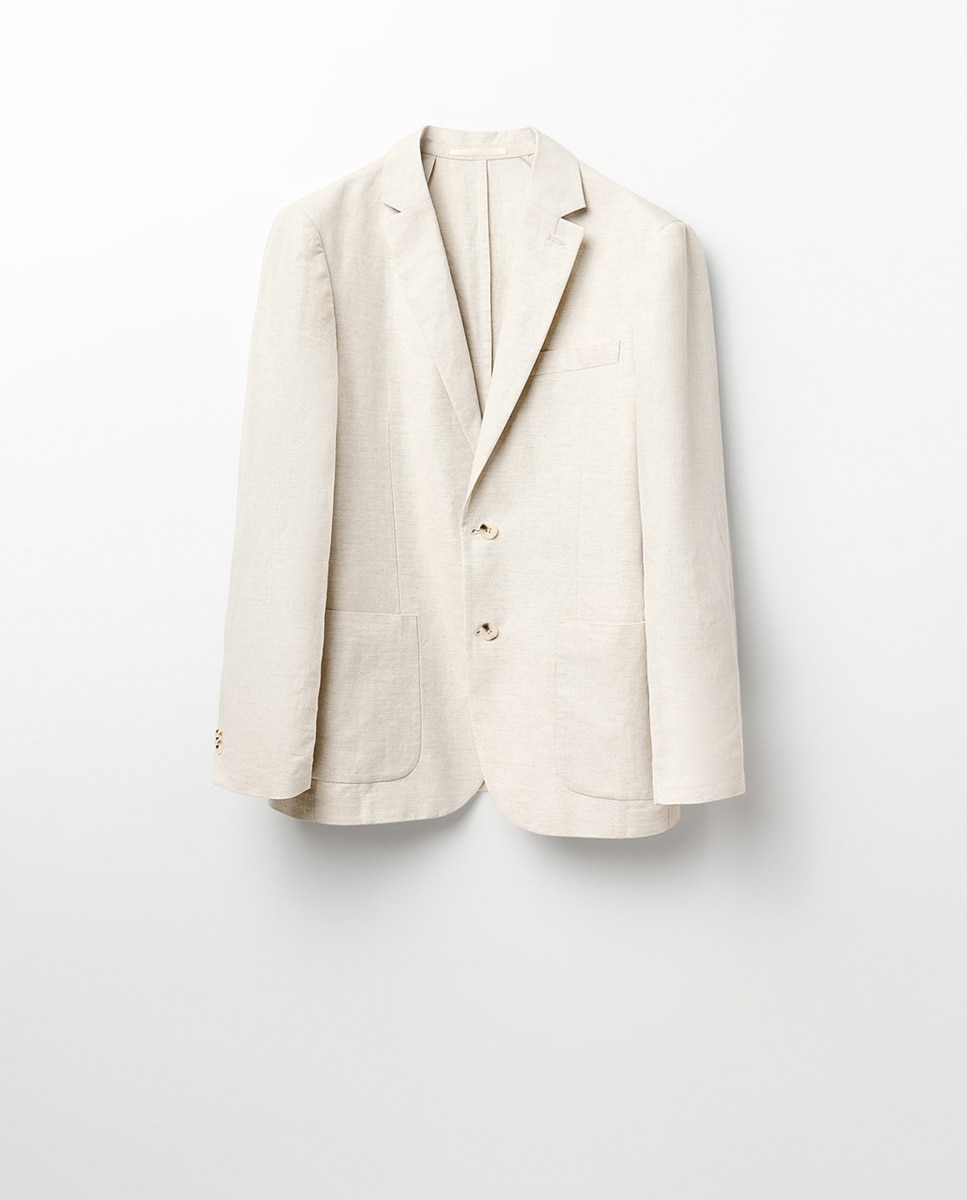Blazer de Linho Cru-8