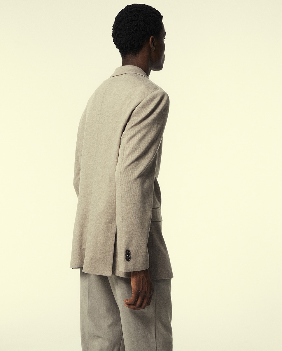 Blazer em Jersey Torrado-5