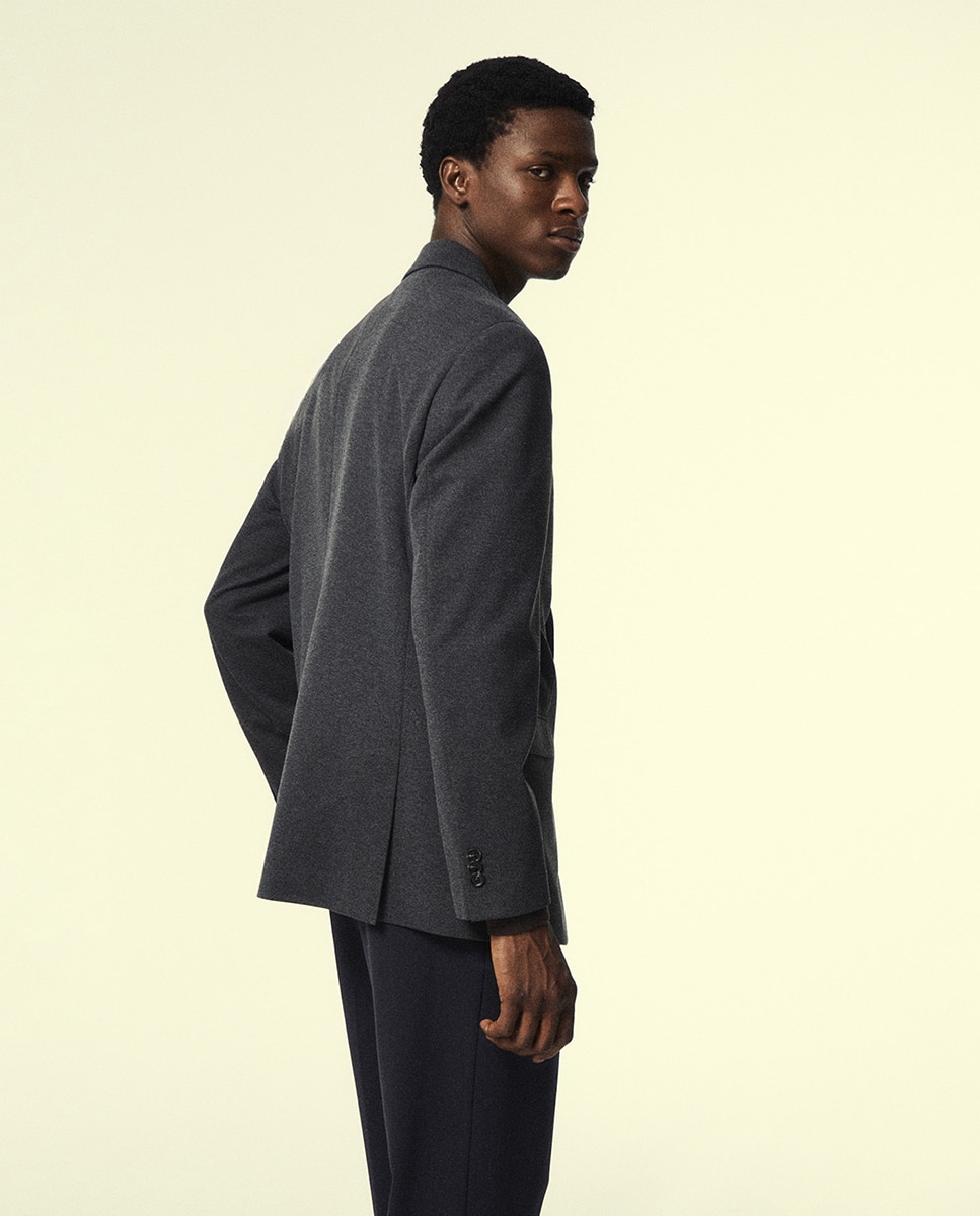 Blazer em Jersey Chumbo-5