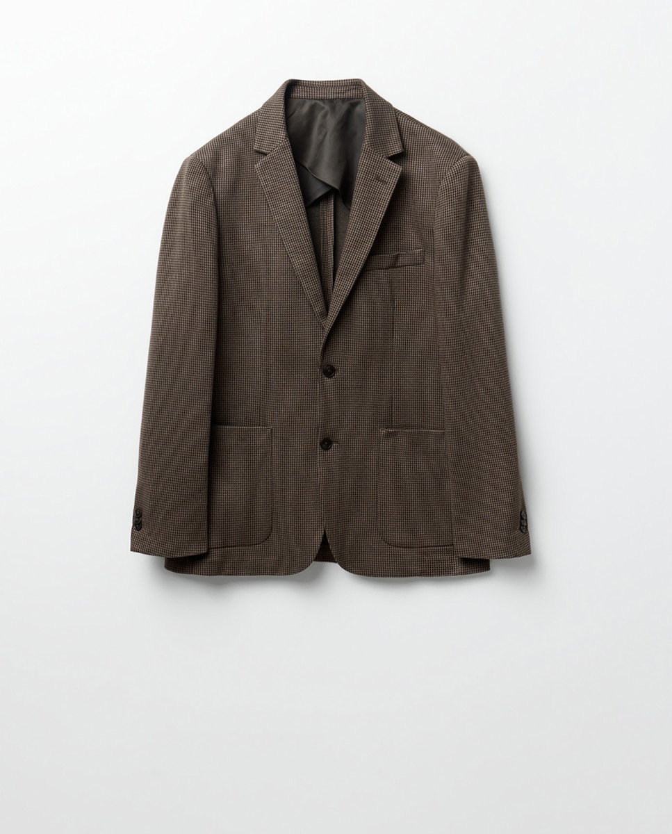 Blazer sem Estrutura Castanho-7
