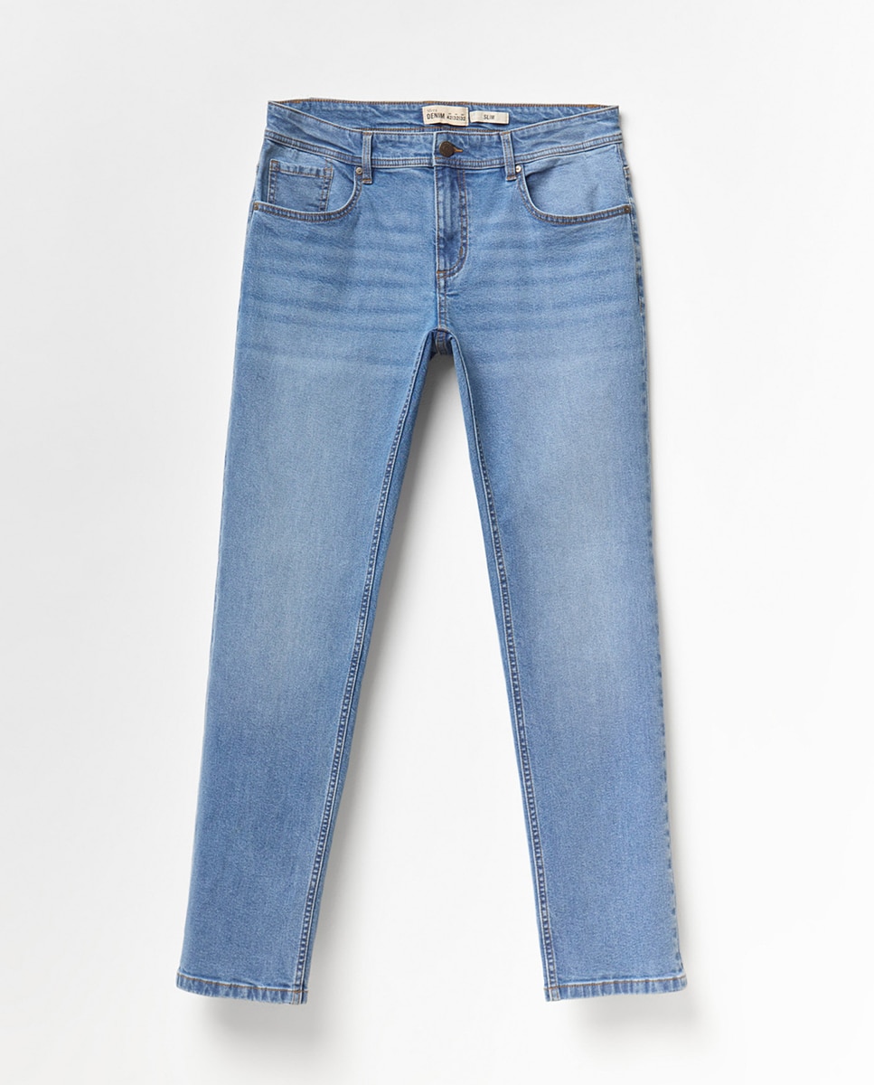 Jeans Slim Azul-5