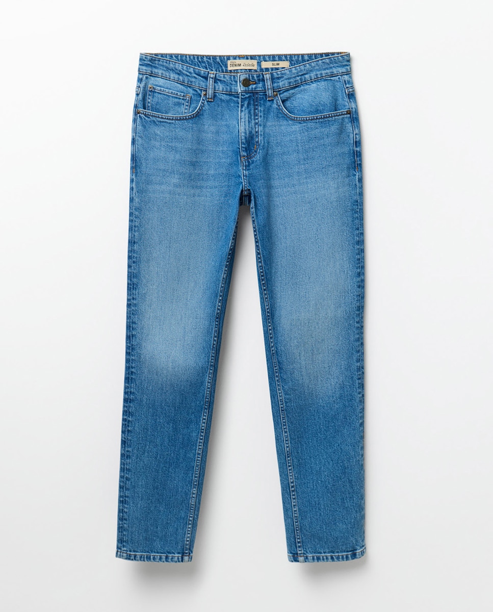 Jeans Slim Azul pálido-8
