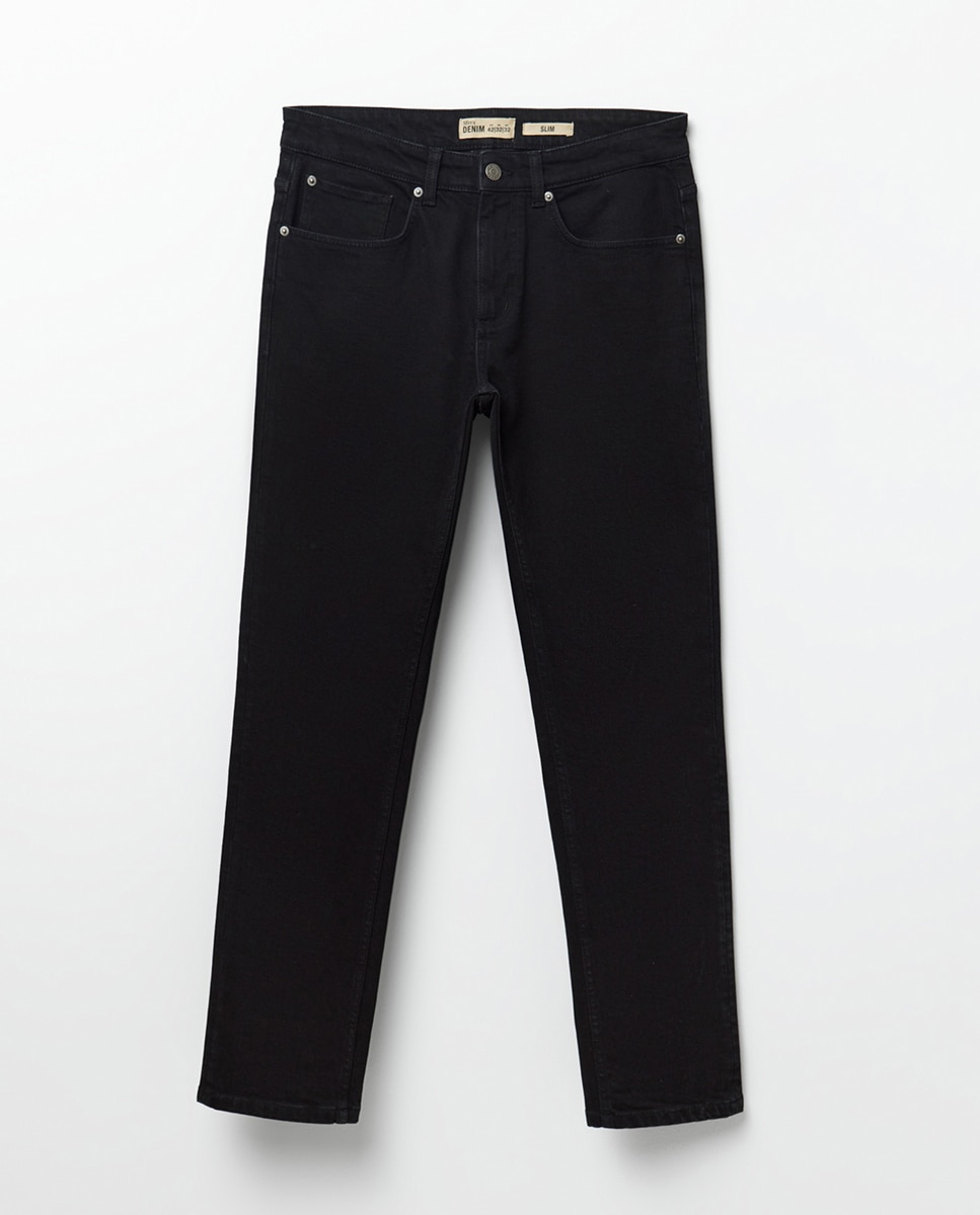 Jeans Slim Preto Intenso-6