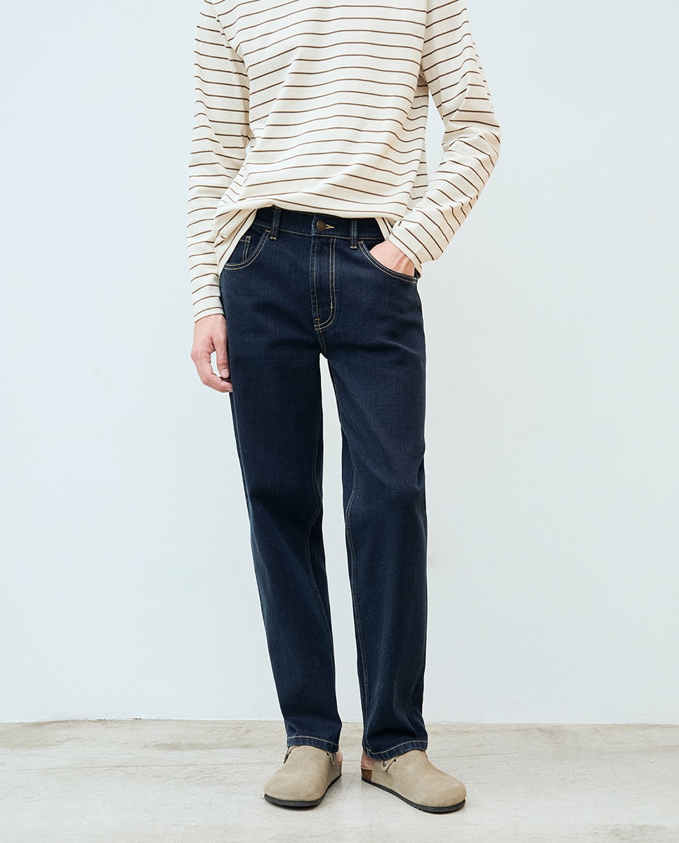 Jeans Straight Índigo-2
