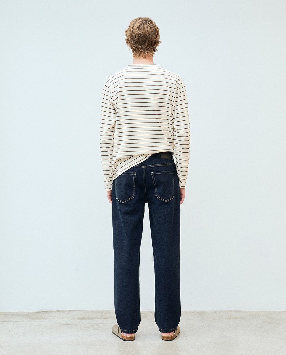 Jeans Straight Índigo-5