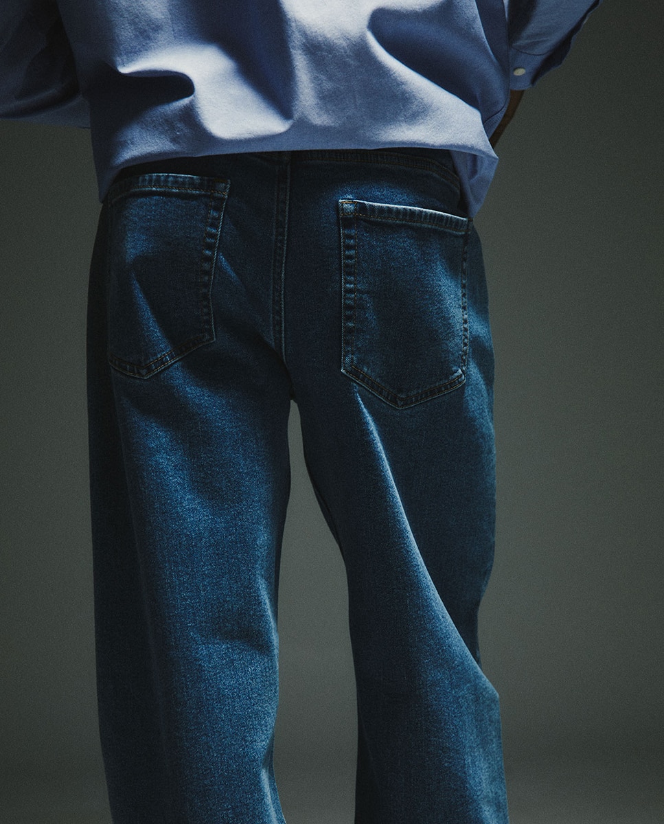 Jeans Straight Azul pálido-4