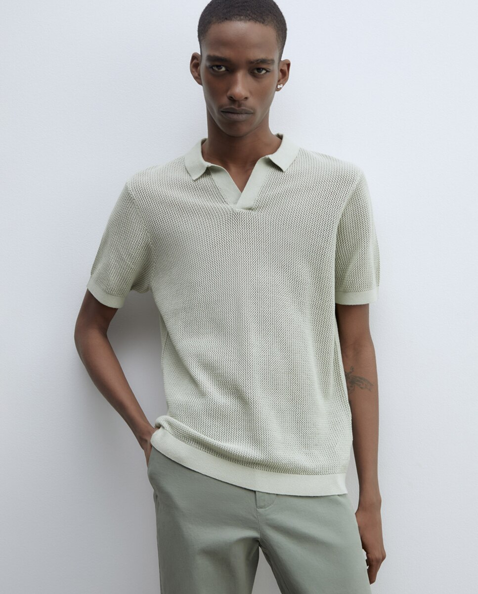 Calças Chino Slim Verde-4